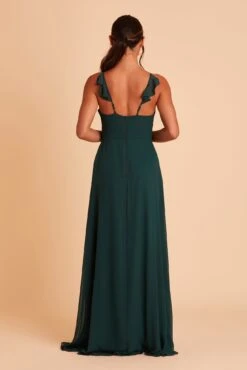 Adelle Chiffon Dress - Emerald -Elegance Bridal Store BIRDY GREY ADELE BRIDESMAID DRESS EMERALD 04