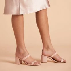 Alby Low Chunky Heel - Nude Blush 13 Alby Low Chunky Heel - Nude Blush -Elegance Bridal Store BIRDY GREY ALBY SHOE NUDE BLUSH 01