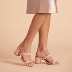 Alby Low Chunky Heel - Nude Blush 11 Alby Low Chunky Heel - Nude Blush -Elegance Bridal Store BIRDY GREY ALBY SHOE NUDE BLUSH 02