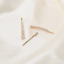 Amalfi Pearl Pin Set -Elegance Bridal Store BIRDY GREY AMALFI PEARL PIN SET GOLD 03