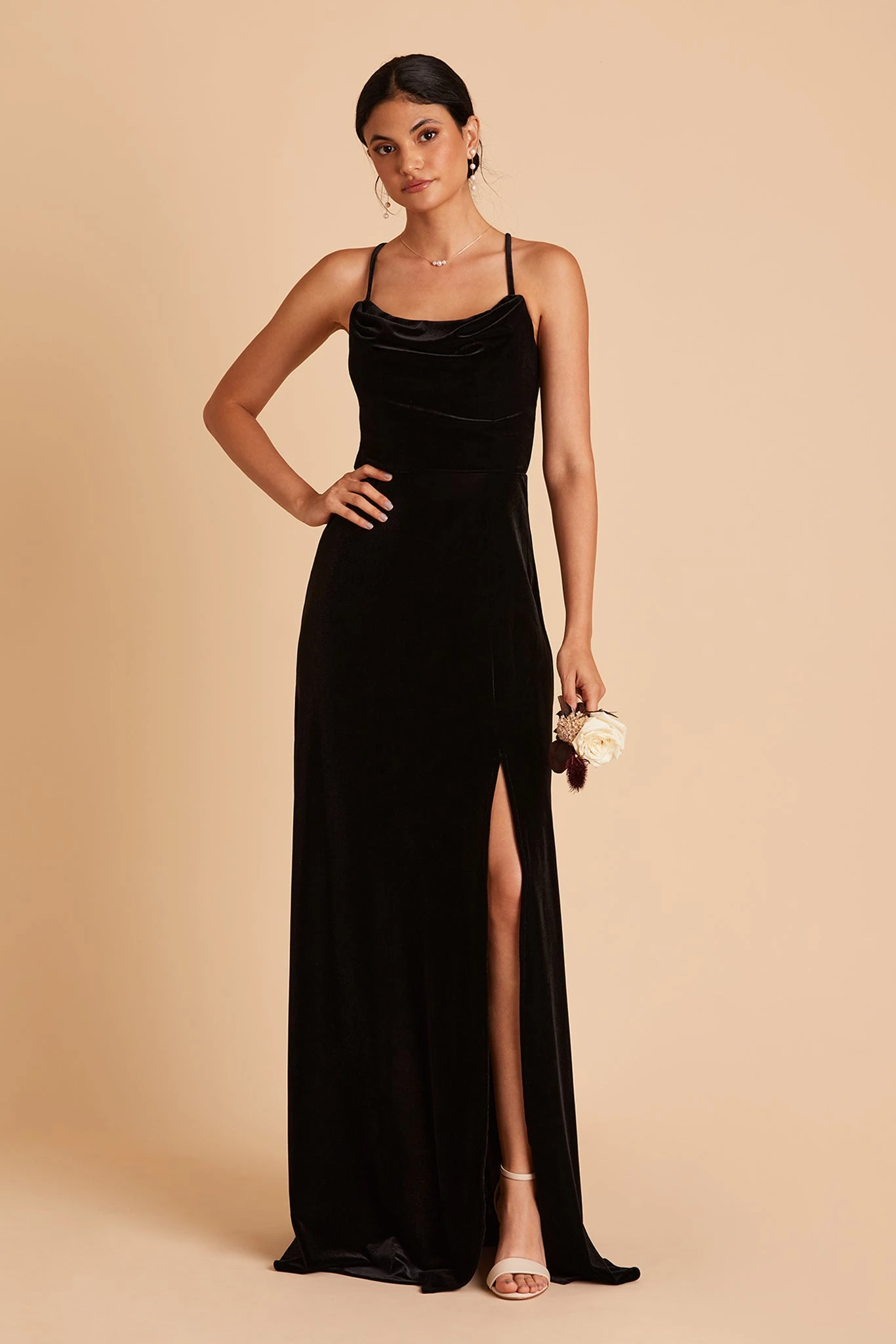 Ash Velvet Dress - Black 8 Ash Velvet Dress - Black - Image 6