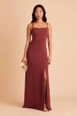 Benny Crepe Dress - Rosewood 17 Benny Crepe Dress - Rosewood -Elegance Bridal Store BIRDY GREY BENNY BRIDESMAID DRESS ROSEWOOD 01