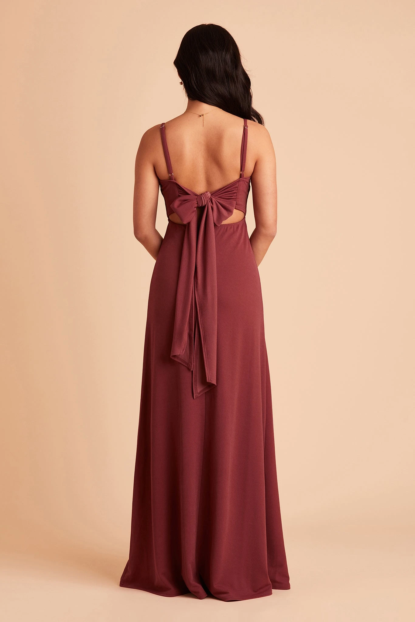 Benny Crepe Dress - Rosewood 10 Benny Crepe Dress - Rosewood - Image 8