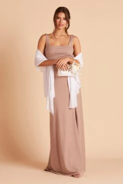 Chiffon Shawl - White -Elegance Bridal Store BIRDY GREY CHIFFON SHAWL WHITE 02