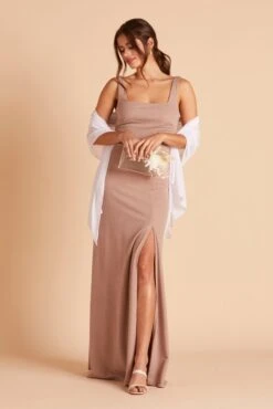 Chiffon Shawl - White -Elegance Bridal Store BIRDY GREY CHIFFON SHAWL WHITE 03