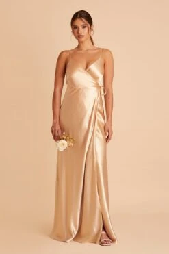 Cindy Shiny Satin Dress - Gold -Elegance Bridal Store BIRDY GREY CINDY BRIDESMAID DRESS GOLD 03 223e9b35 1fe9 4363 8678 34acc069e2f1