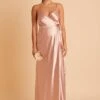 Cindy Shiny Satin Dress - Rose Gold -Elegance Bridal Store BIRDY GREY CINDY SATIN BRIDESMAID DRESS ROSE GOLD 01