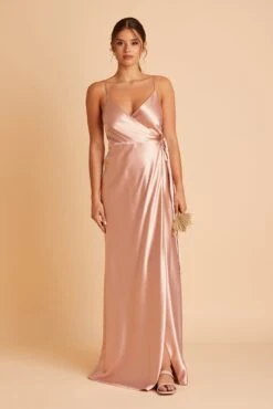 Cindy Shiny Satin Dress - Rose Gold -Elegance Bridal Store BIRDY GREY CINDY SATIN BRIDESMAID DRESS ROSE GOLD 03