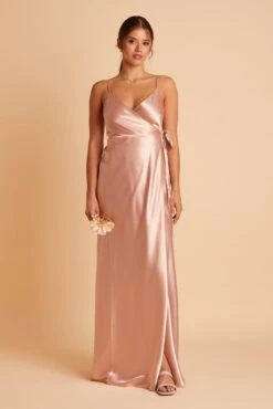 Cindy Shiny Satin Dress - Rose Gold -Elegance Bridal Store BIRDY GREY CINDY SATIN BRIDESMAID DRESS ROSE GOLD 04
