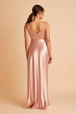Cindy Shiny Satin Dress - Rose Gold -Elegance Bridal Store BIRDY GREY CINDY SATIN BRIDESMAID DRESS ROSE GOLD 06
