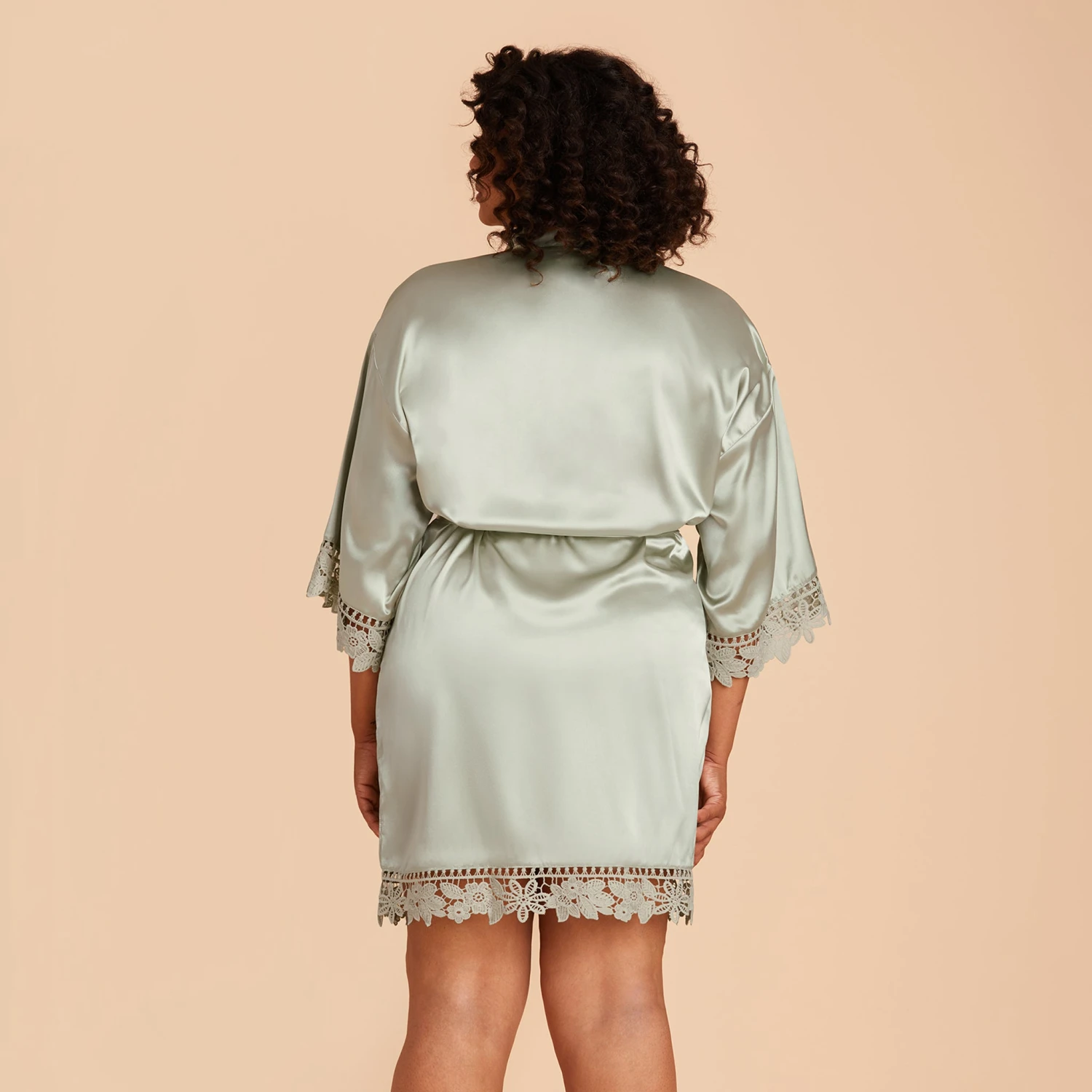 Claudine Lace Robe - Sage - Image 5