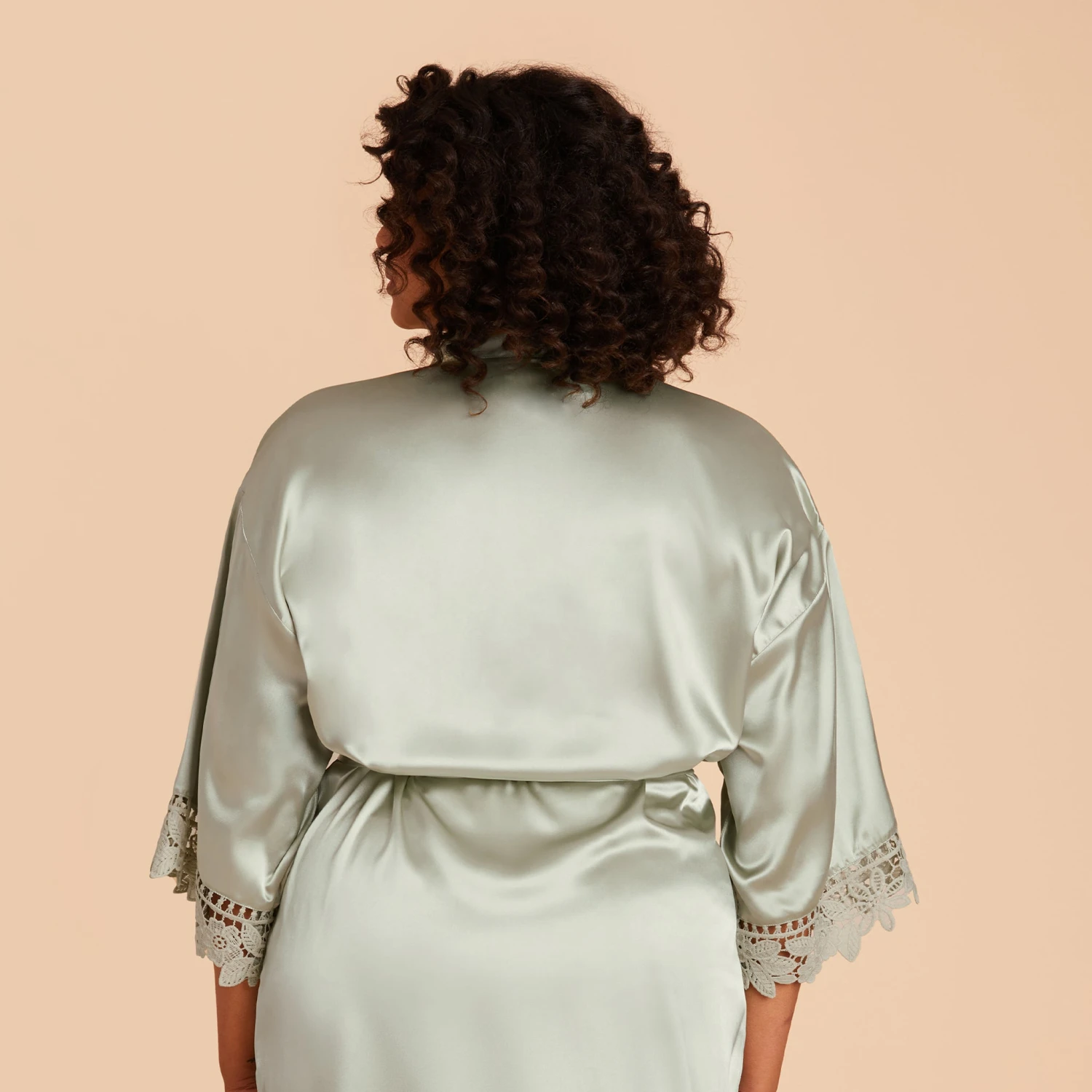 Claudine Lace Robe - Sage - Image 11