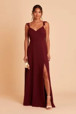 Doris Chiffon Dress - Cabernet 18 Doris Chiffon Dress - Cabernet -Elegance Bridal Store BIRDY GREY DORIS BRIDESMAID DRESS CABERNET 03