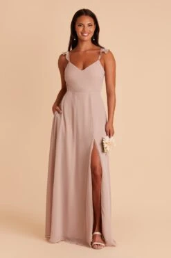 Doris Chiffon Dress - Taupe -Elegance Bridal Store BIRDY GREY DORIS CONVERTIBLE BRIDESMAID DRESS TAUPE 01