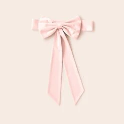 Liz Flower Girl Sash - Sheen Pale Pink