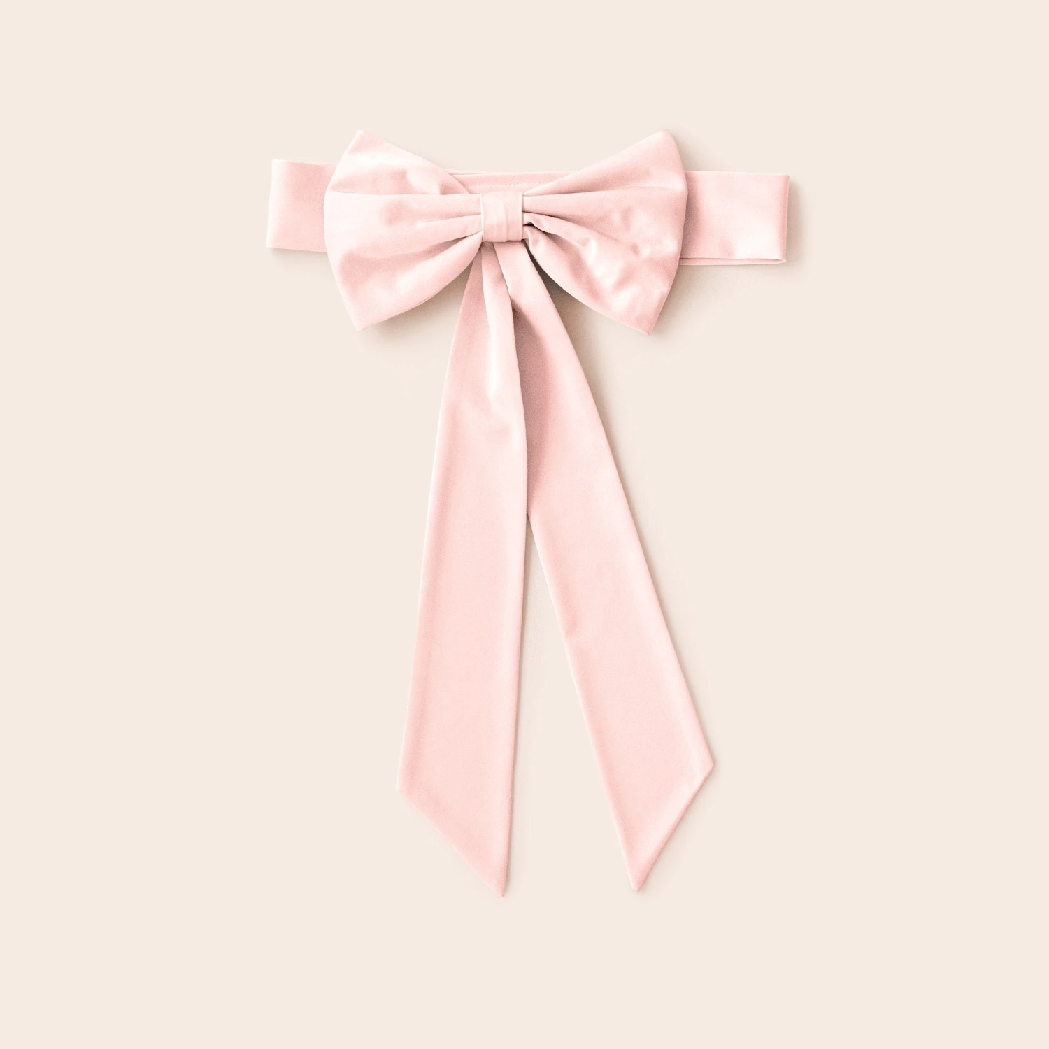 Liz Flower Girl Sash - Sheen Pale Pink 3 Liz Flower Girl Sash - Sheen Pale Pink