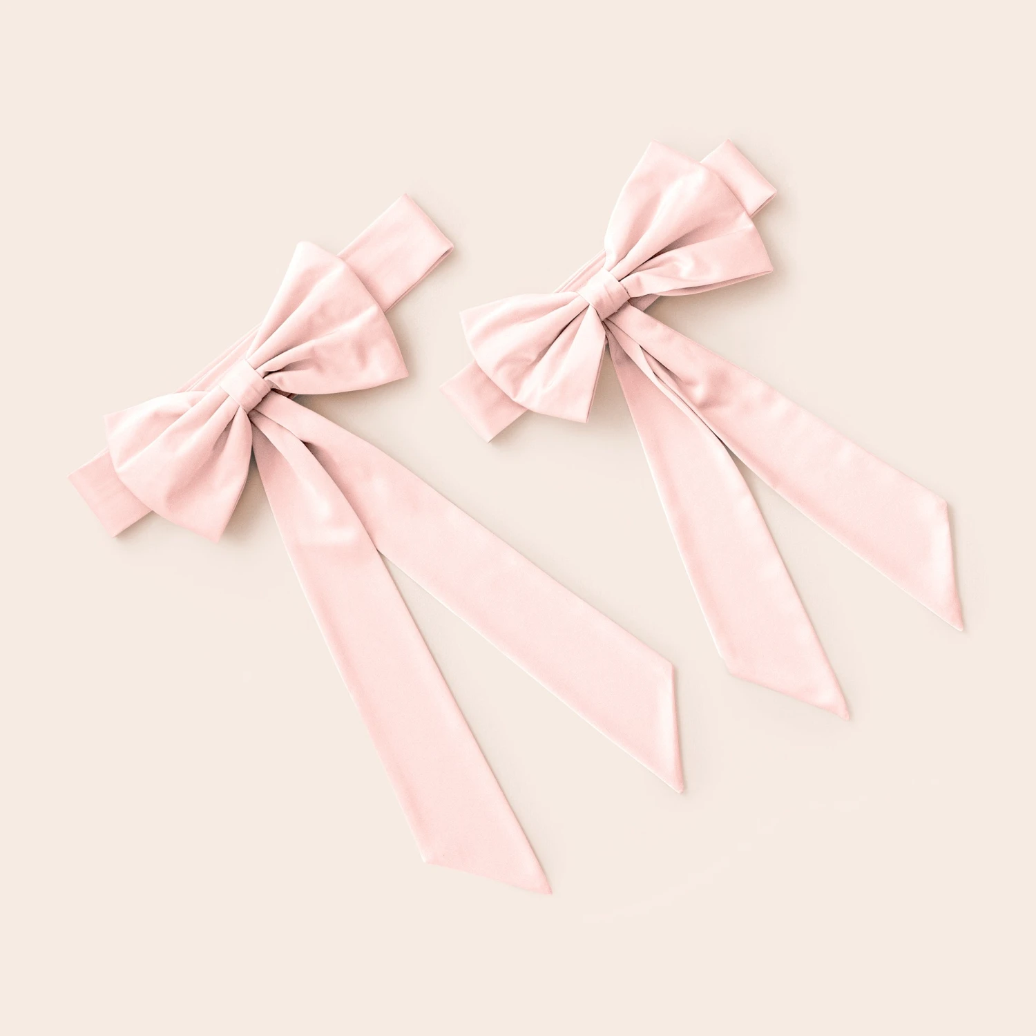 Liz Flower Girl Sash - Sheen Pale Pink 5 Liz Flower Girl Sash - Sheen Pale Pink - Image 3
