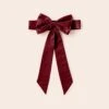 Liz Flower Girl Sash - Sheen Cabernet