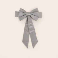 Liz Flower Girl Sash - Sheen Gray