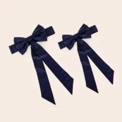 Liz Flower Girl Sash - Sheen Navy -Elegance Bridal Store BIRDY GREY ELIZABETH FLOWER GIRL SASH NAVY 02