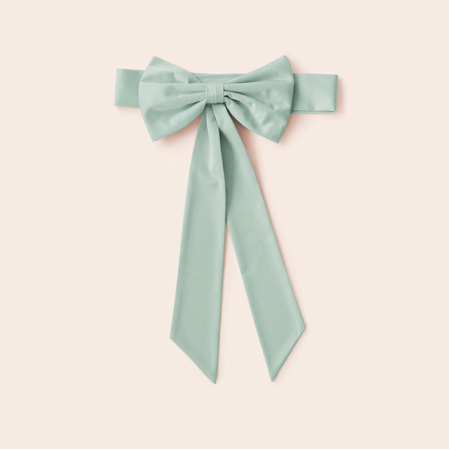Liz Flower Girl Sash - Sheen Light Green 3 Liz Flower Girl Sash - Sheen Light Green