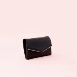 Envelope Clutch - Black -Elegance Bridal Store BIRDY GREY ENVELOPE BRIDESMAID CLUTCH BLACK 02