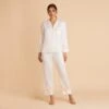 Feathered Pajama Set - White