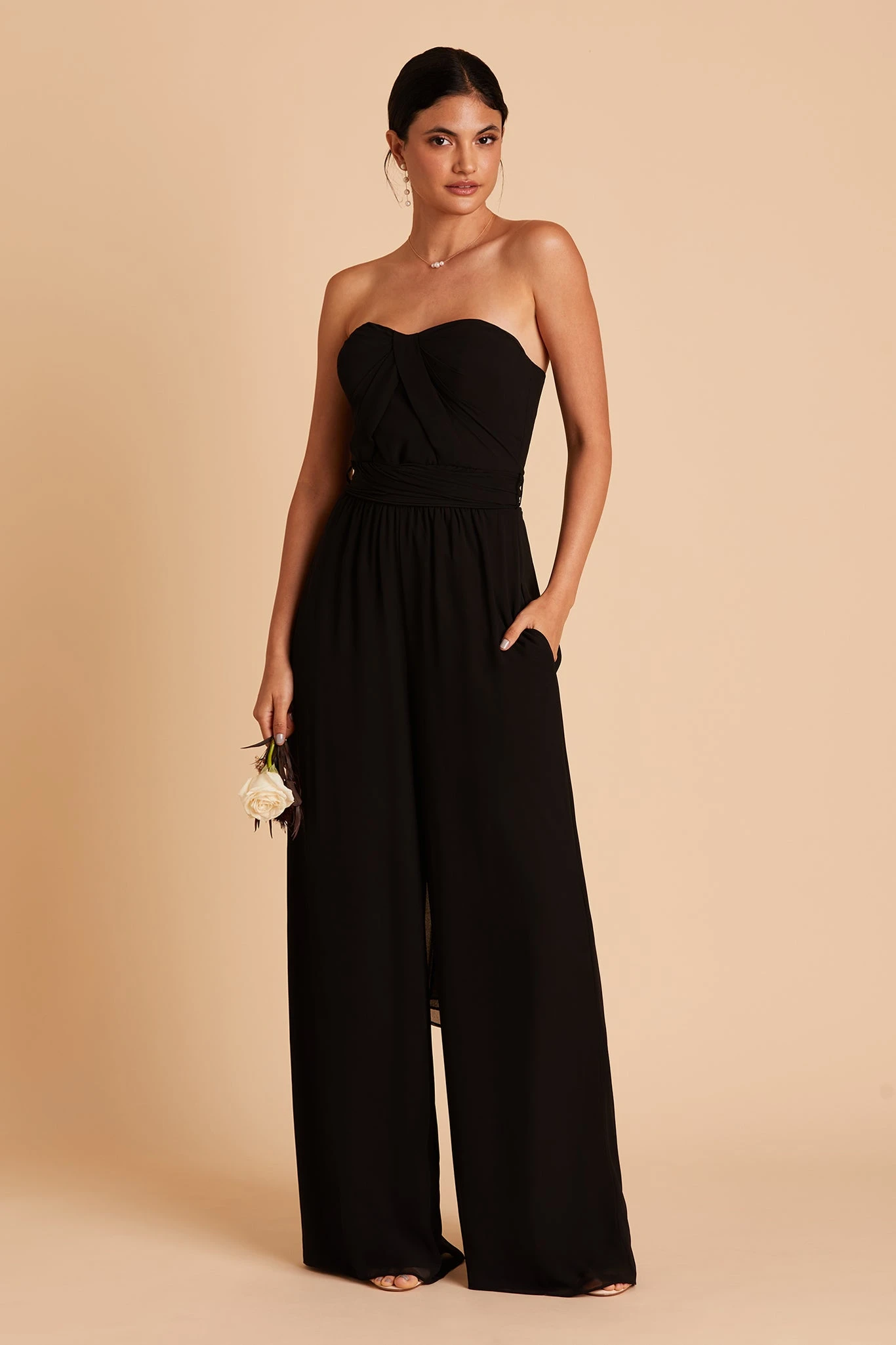 Gigi Convertible Jumpsuit - Black 7 Gigi Convertible Jumpsuit - Black - Image 5