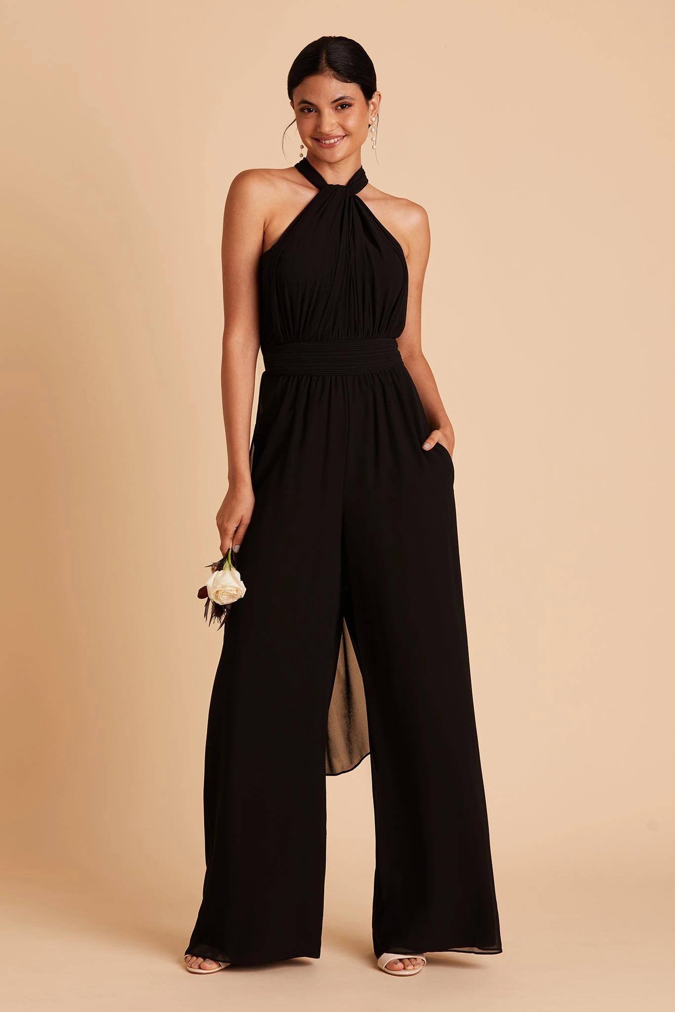 Gigi Convertible Jumpsuit - Black 3 Gigi Convertible Jumpsuit - Black