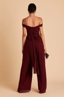 Gigi Convertible Jumpsuit - Cabernet -Elegance Bridal Store BIRDY GREY GIGI CONVERTIBLE BRIDESMAID JUMPSUIT CABERNET 08