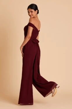 Gigi Convertible Jumpsuit - Cabernet -Elegance Bridal Store BIRDY GREY GIGI CONVERTIBLE BRIDESMAID JUMPSUIT CABERNET 09