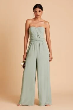 Gigi Convertible Jumpsuit - Sage -Elegance Bridal Store BIRDY GREY GIGI CONVERTIBLE BRIDESMAID JUMPSUIT SAGE 03