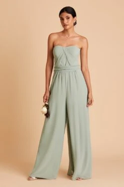 Gigi Convertible Jumpsuit - Sage -Elegance Bridal Store BIRDY GREY GIGI CONVERTIBLE BRIDESMAID JUMPSUIT SAGE 04