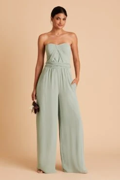 Gigi Convertible Jumpsuit - Sage -Elegance Bridal Store BIRDY GREY GIGI CONVERTIBLE BRIDESMAID JUMPSUIT SAGE 05