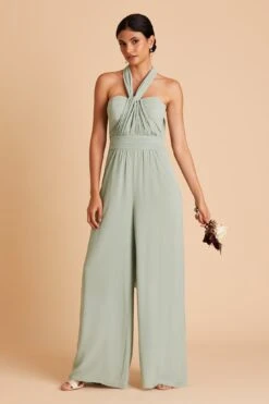 Gigi Convertible Jumpsuit - Sage -Elegance Bridal Store BIRDY GREY GIGI CONVERTIBLE BRIDESMAID JUMPSUIT SAGE 06