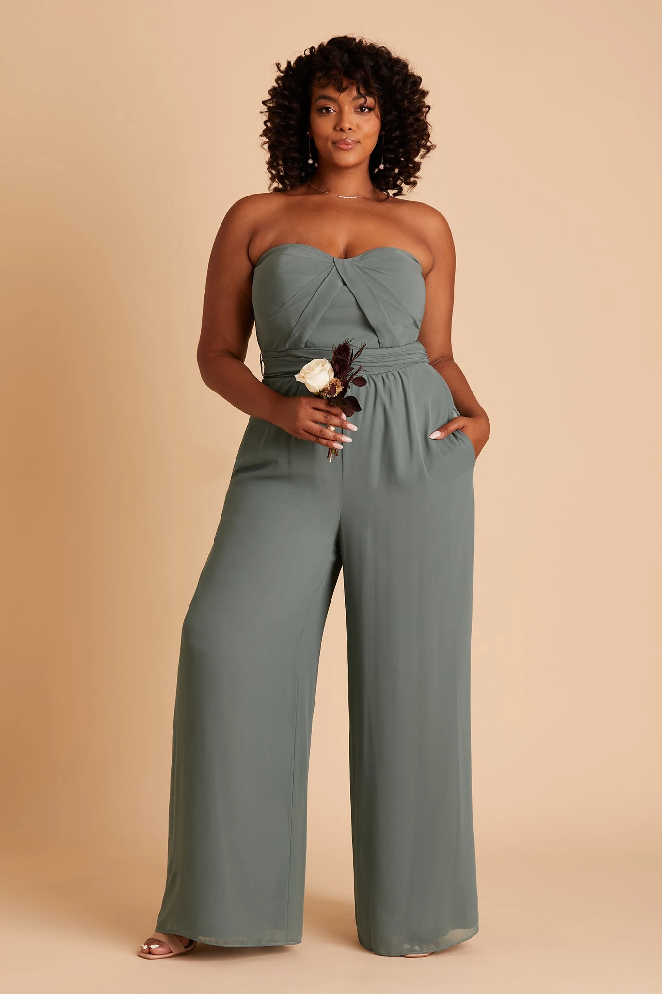 Gigi Convertible Jumpsuit - Sea Glass - Image 13