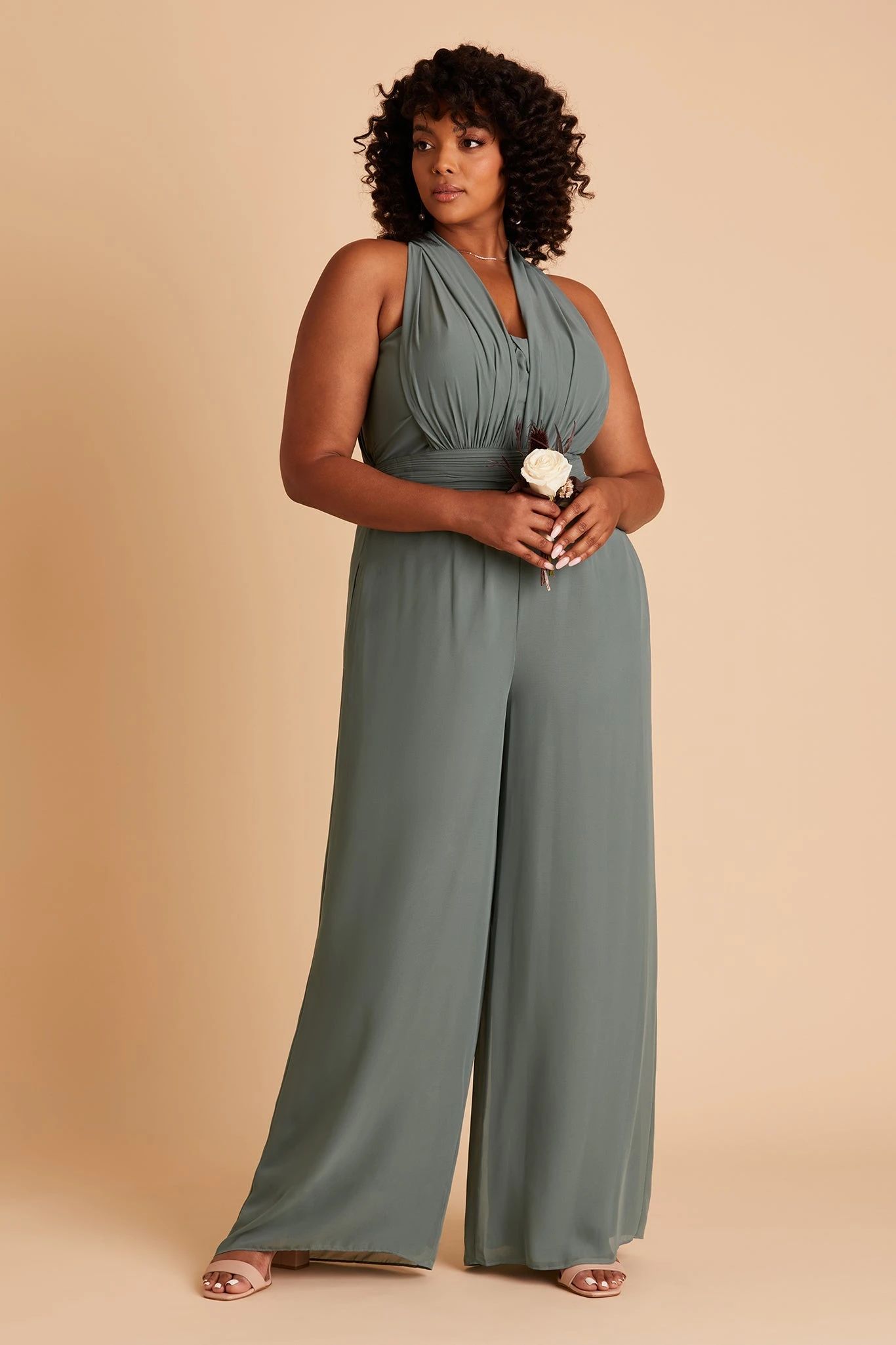 Gigi Convertible Jumpsuit - Sea Glass - Image 2