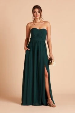Grace Convertible Dress - Emerald 28 Grace Convertible Dress - Emerald -Elegance Bridal Store BIRDY GREY GRACE CONVERTIBLE SLIT BRIDESMAID DRESS EMERALD 04