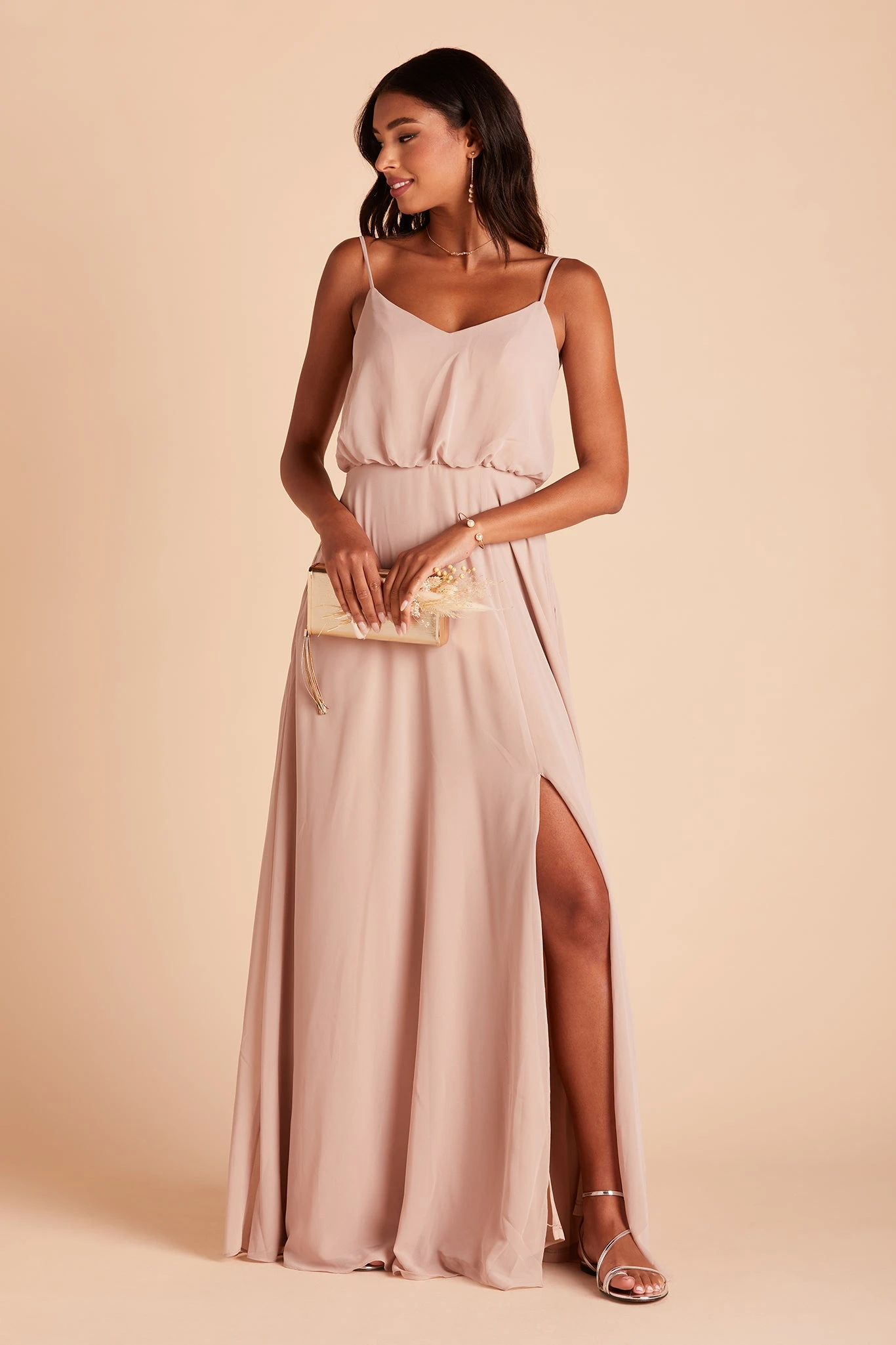 Gwennie Dress - Taupe 5 Gwennie Dress - Taupe - Image 3