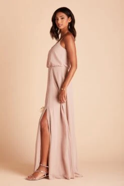 Gwennie Dress - Taupe 16 Gwennie Dress - Taupe -Elegance Bridal Store BIRDY GREY GWENNIE SLIT BRIDESMAID DRESS TAUPE 06