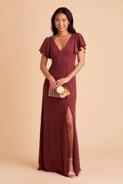 Hannah Crepe Dress - Rosewood 16 Hannah Crepe Dress - Rosewood -Elegance Bridal Store BIRDY GREY HANNAH BRIDESMAID DRESS ROSEWOOD 04