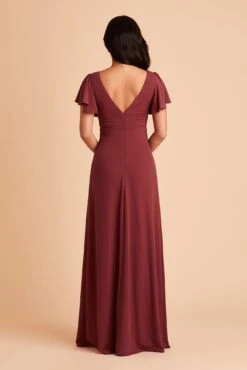 Hannah Crepe Dress - Rosewood 20 Hannah Crepe Dress - Rosewood -Elegance Bridal Store BIRDY GREY HANNAH BRIDESMAID DRESS ROSEWOOD 05