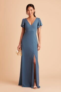 Hannah Crepe Dress - Twilight -Elegance Bridal Store BIRDY GREY HANNAH BRIDESMAID DRESS TWILIGHT 01