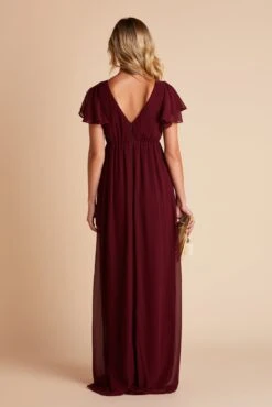 Hannah Empire Dress - Cabernet -Elegance Bridal Store BIRDY GREY HANNAH MATERNITY BRIDESMAID DRESS CABERNET 06