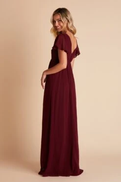 Hannah Empire Dress - Cabernet -Elegance Bridal Store BIRDY GREY HANNAH MATERNITY BRIDESMAID DRESS CABERNET 07