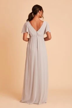 Hannah Empire Dress - Dove Gray -Elegance Bridal Store BIRDY GREY HANNAH MATERNITY BRIDESMAID DRESS DOVE GRAY 04