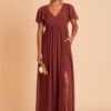 Hannah Empire Dress - Rosewood -Elegance Bridal Store BIRDY GREY HANNAH MATERNITY BRIDESMAID DRESS ROSEWOOD 02