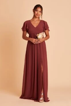 Hannah Empire Dress - Rosewood 15 Hannah Empire Dress - Rosewood -Elegance Bridal Store BIRDY GREY HANNAH MATERNITY BRIDESMAID DRESS ROSEWOOD 03