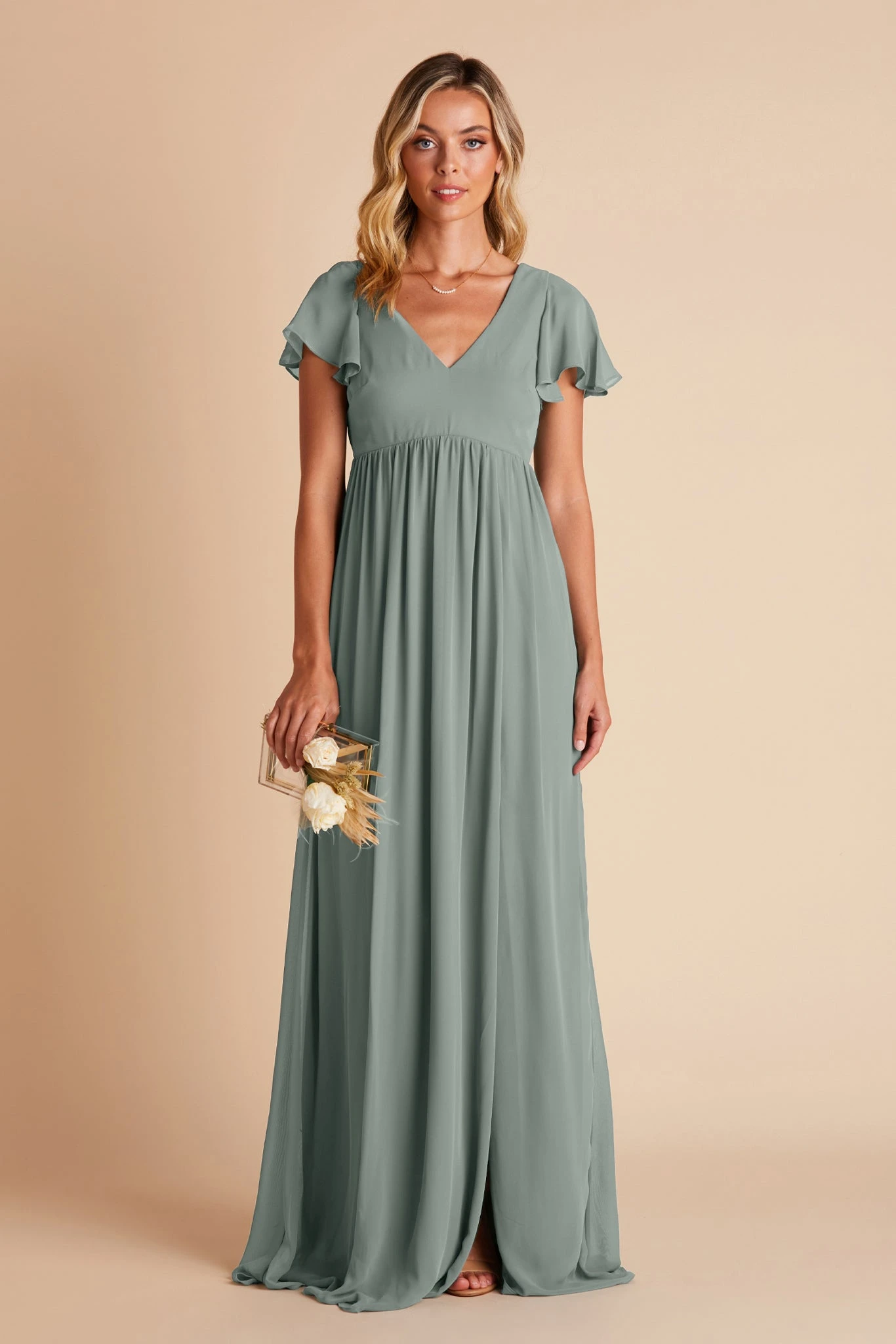 Hannah Empire Dress - Sea Glass 7 Hannah Empire Dress - Sea Glass - Image 5