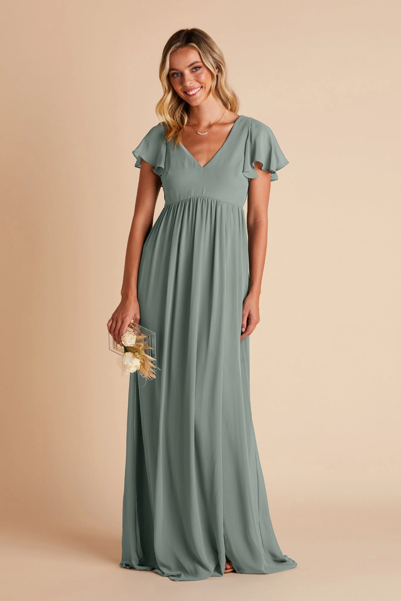 Hannah Empire Dress - Sea Glass 6 Hannah Empire Dress - Sea Glass - Image 4